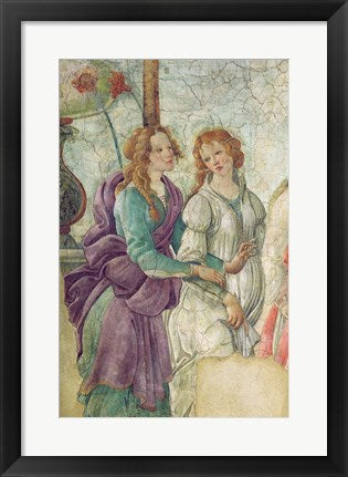 Detail of Venus and the Graces offering gifts to a young girl, 1486 by Sandro Botticelli