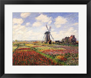 Tulip Fields with the Rijnsburg Windmill, 1886 by Claude Monet