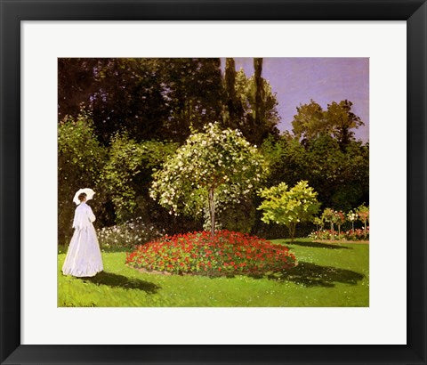 Jeanne Marie Lecadre in the Garden, 1866 by Claude Monet