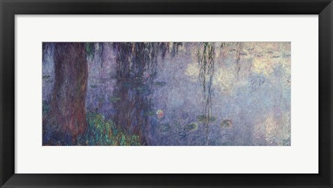 Waterlilies: Morning with Weeping Willows, detail of the left section, 1914-18 by Claude Monet
