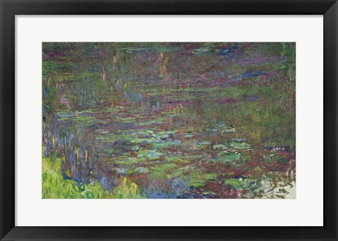 Waterlilies at Sunset, detail from the right hand side, 1915-26 by Claude Monet