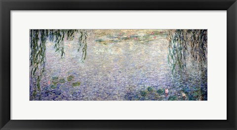 Waterlilies: Morning with Weeping Willows, detail of the central section, 1915-26 by Claude Monet