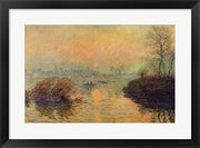Sun Setting over the Seine at Lavacourt. Winter Effect, 1880 by Claude Monet