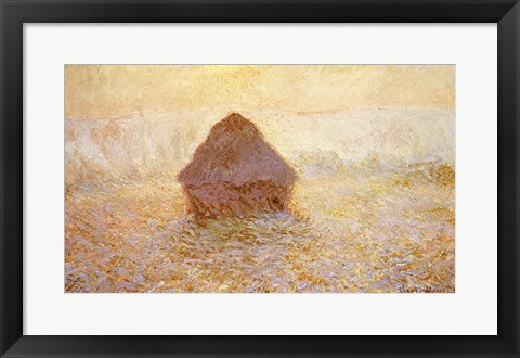 Haystacks, Sun in the Mist by Claude Monet
