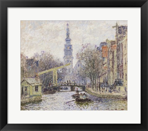 Canal a Amsterdam, 1874 by Claude Monet