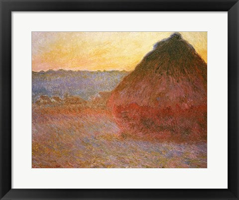 Haystacks, Pink and Blue Impressions, 1891 by Claude Monet