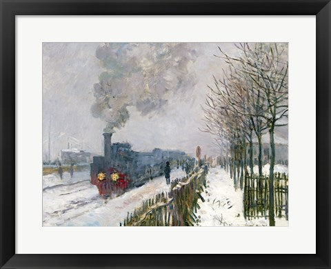 Train in the Snow or The Locomotive, 1875 by Claude Monet