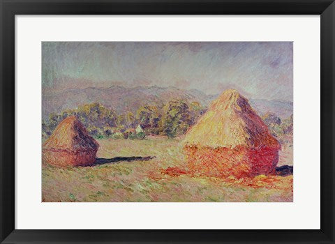 Two Haystacks, 1891 by Claude Monet