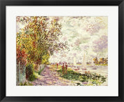 The Riverbank at Gennevilliers, c.1875 by Claude Monet