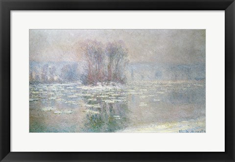 Ice at Bennecourt, 1898 by Claude Monet