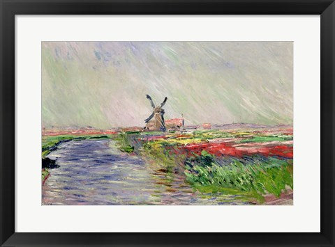 Tulip Field in Holland by Claude Monet