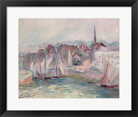 Boats in the Port of Honfleur, 1917 by Claude Monet