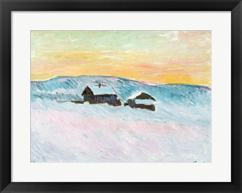 Norwegian Landscape, Blue Houses, 1895 by Claude Monet