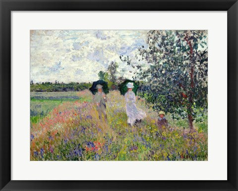 Promenade near Argenteuil, 1873 by Claude Monet