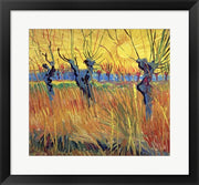 Pollarded Willows and Setting Sun, 1888 by Vincent Van Gogh