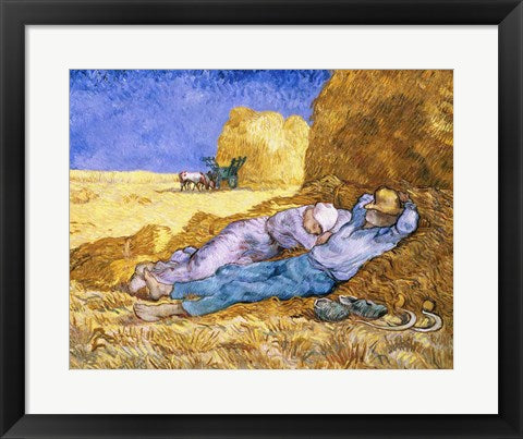 Noon, or The Siesta, after Millet, 1890 by Vincent Van Gogh
