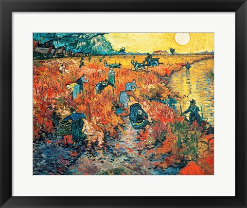 Red Vineyards at Arles, 1888 by Vincent Van Gogh