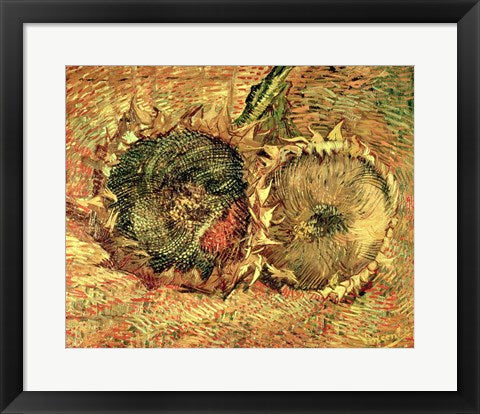 Two Cut Sunflowers, 1887 by Vincent Van Gogh