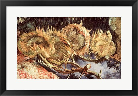 Four Withered Sunflowers, 1887 by Vincent Van Gogh