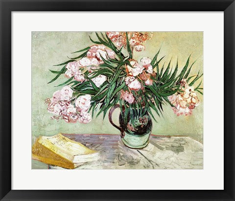 Oleanders and Books, 1888 by Vincent Van Gogh