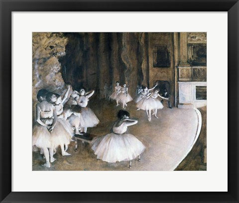 Ballet Rehearsal on the Stage, 1874 by Edgar Degas