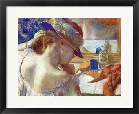 In Front of the Mirror, 1889 by Edgar Degas