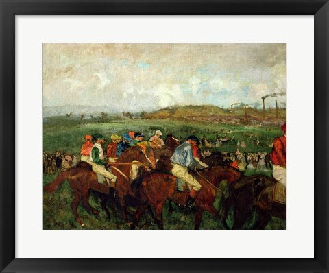 Gentlemen race. Before the Departure, 1862 by Edgar Degas