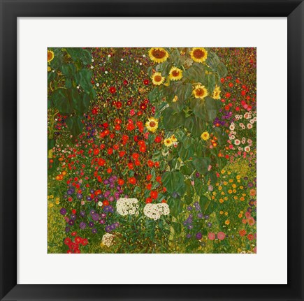 Farm Garden with Flowers by Gustav Klimt