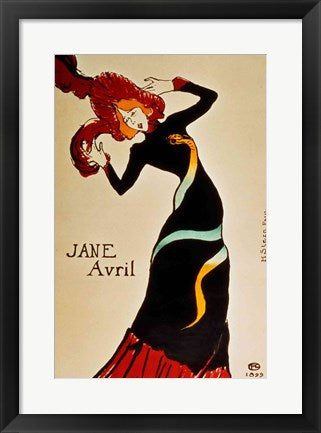 Jane Avril by Henri de Toulouse-Lautrec