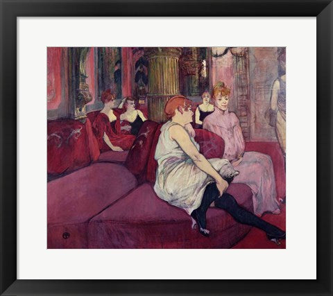 In the Salon at the Rue des Moulins, 1894 by Henri de Toulouse-Lautrec