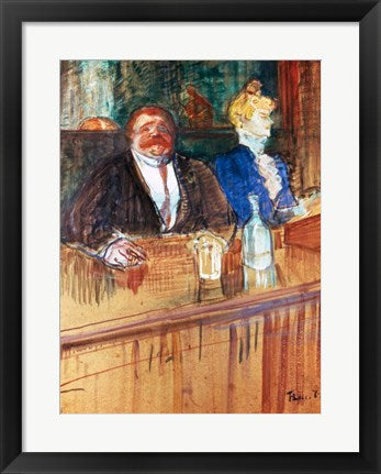 In the Bar: The Fat Proprietor and the Anaemic Cashier, 1898 by Henri de Toulouse-Lautrec