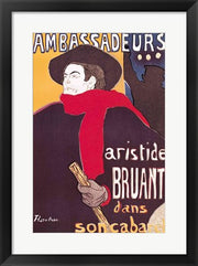 Poster advertising Aristide Bruant by Henri de Toulouse-Lautrec