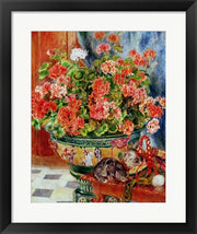 Geraniums and Cats, 1881 by Pierre-Auguste Renoir
