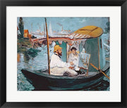 Monet in his Floating Studio, 1874 by Edouard Manet