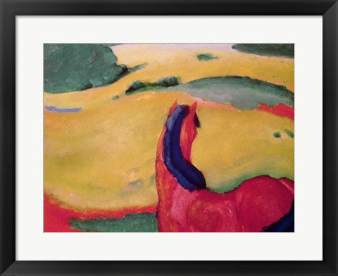 Horse in a landscape, 1910 by Franz Marc