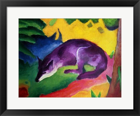 Blue Fox, 1911 by Franz Marc