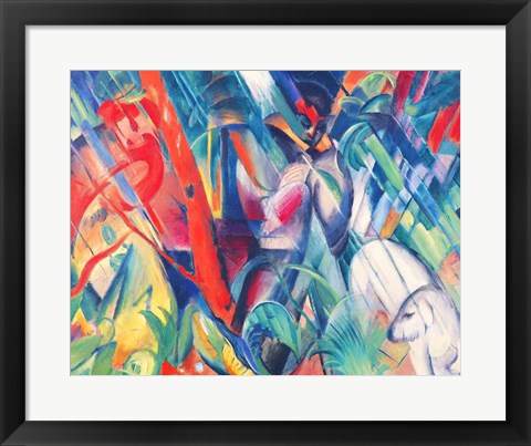 In the Rain, 1912 by Franz Marc