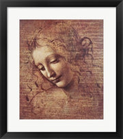 Head of a Young Woman with Tousled Hair by Leonardo Da Vinci