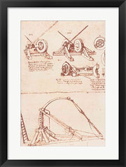 Designs for a Catapult by Leonardo Da Vinci