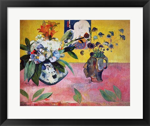 Flowers and a Japanese Print, 1889 by Paul Gauguin