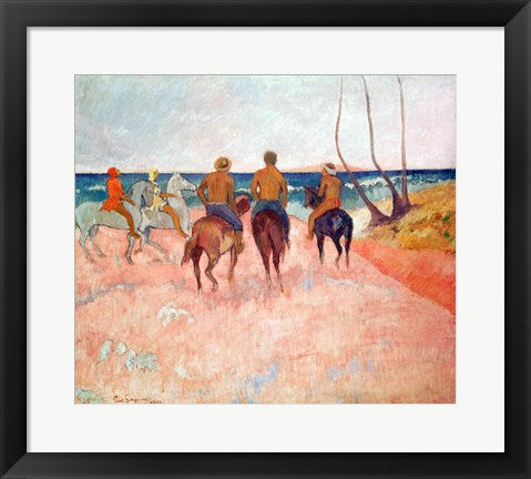 Horseman on the Beach by Paul Gauguin
