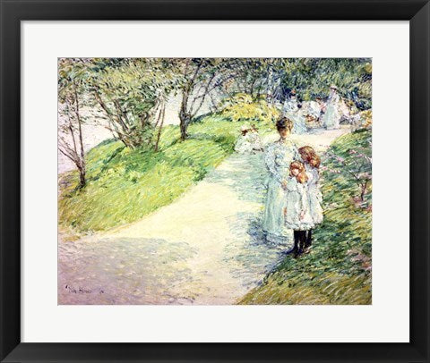Promenaders in the garden, 1898 by Childe Hassam