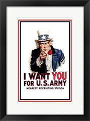 Uncle Sam  - I Want You by James Montgomery Flagg