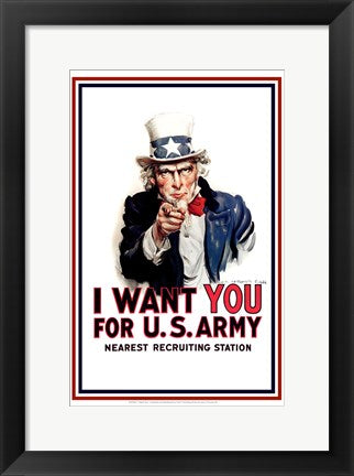 Uncle Sam  - I Want You by James Montgomery Flagg