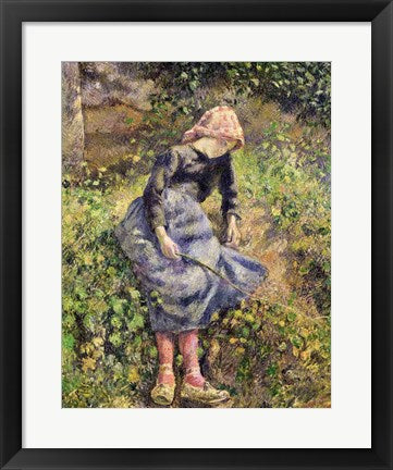 Girl with a Stick, 1881 by Camille Pissarro