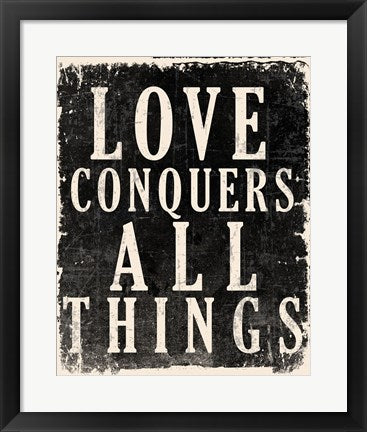 Love Conquers All - Voltaire Quote