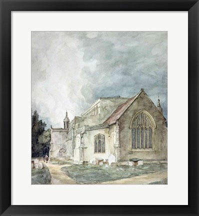 East Bergholt Church, c.1805-11 by John Constable