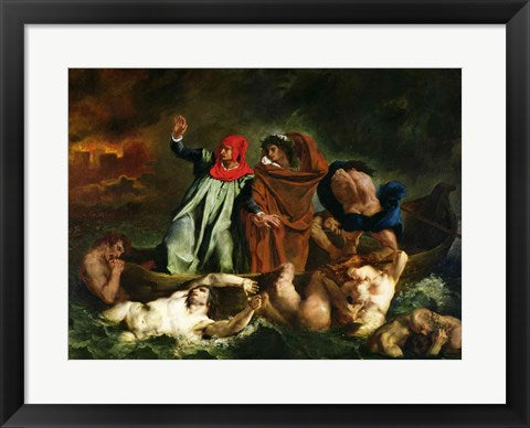 Dante and Virgil in the Underworld, 1822 by Eugene Delacroix