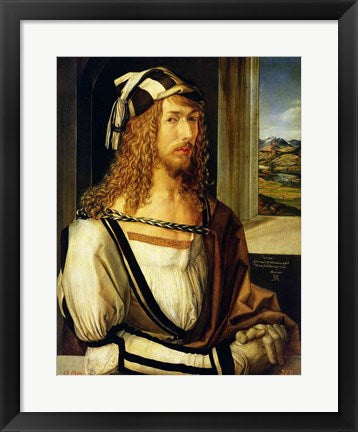 Self Portrait with Gloves, 1498 by Albrecht Durer