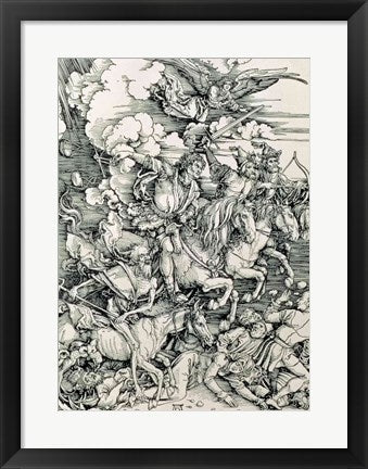 The Four Horsemen of the Apocalypse, Death, Famine, Pestilence and War by Albrecht Durer